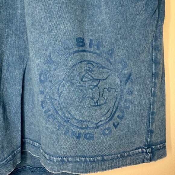 GYMSHARK women's size small S Lifting Club drawstring blue legacy washed shorts - Picture 8 of 11